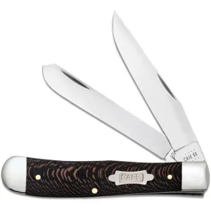 CASE KNIVES Black Sycamore Wood - Trapper (7254 SS)