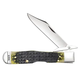 CASE KNIVES Olive Green Bone Russell Jig Cheetah