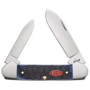 CASE KNIVES Navy Blue Bone - Rogers Jig Canoe (62131 SS)