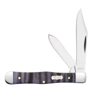 CASE KNIVES Smooth Purple Curly Maple Small Swell Center Jack