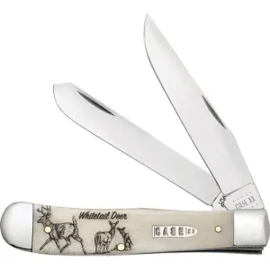 CASE KNIVES Sportsman Series Whitetail Deer Trapper w/Tin