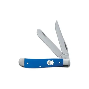 CASE KNIVES Blue G10 Mini-Trapper Pocket Knife 3.5" Closed