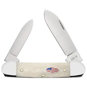 CASE KNIVES Canoe EDC 2.6"/1.97" Pen/Spear Natural Bone Handle