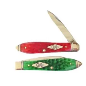 CASE KNIVES Grn/Red Magicians Tear Drop