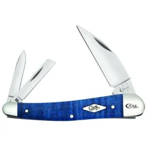 CASE KNIVES 7355Wh Blue Curly Maple Seahor