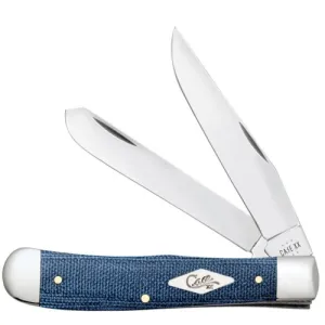 CASE KNIVES Trapper - Smooth Blue Denim Canvas Laminate