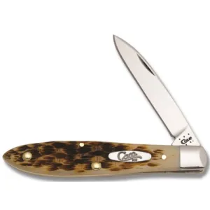 CASE KNIVES Amber Bone Peach Seed Jig Tear Drop (Tb61028 SS)