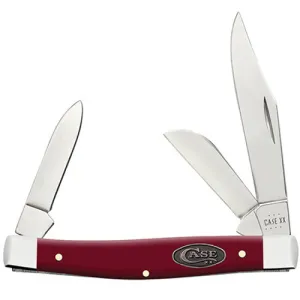 CASE KNIVES Mulberry Medium Stockman 3.25" 3-Blade Pocket Knife | Synthetic
