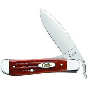 CASE KNIVES Pocket Worn Harvest Org Bone Corncob Jig Russlock