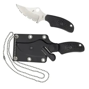 SPYDERCO ARK Lightweight Black H1 Serrated Edge