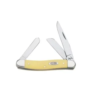 CASE KNIVES Yellow Synthetic Medium Stockman 3-5/8" Closed