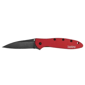 KERSHAW KNIVES Leek Speedsafe Assisted Folding Knife - Red