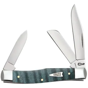 CASE KNIVES Turquoise Curly Maple - Medium Stockman (73032 SS)
