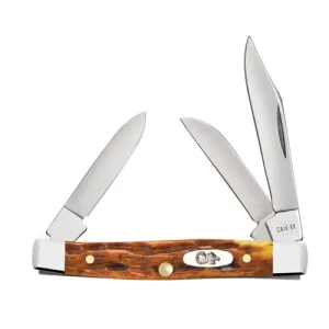 CASE KNIVES Small Stockman - Peach Seed Jig Harvest Orange Bone