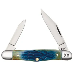 CASE KNIVES Tribal Jigged Burnt Purple Bone Jig Half Whittler