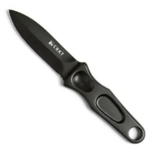 CRKT Sting 3.197" Spear Point Black Dual Plain Edge