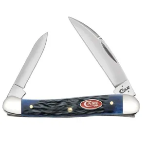 CASE KNIVES Navy Blue Bone Rogers Jig Mini Copperhead
