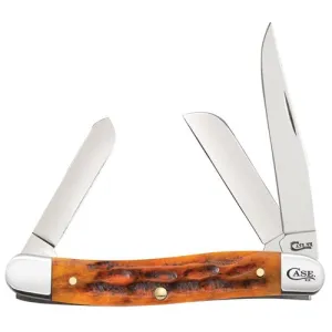 CASE KNIVES Autumn Bone Deep Canyon Jigged Med Stockman
