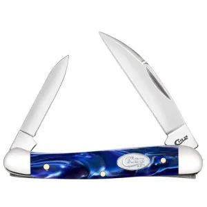 CASE KNIVES Blue Pearl Kirinite - Mini Copperhead (102109W SS)