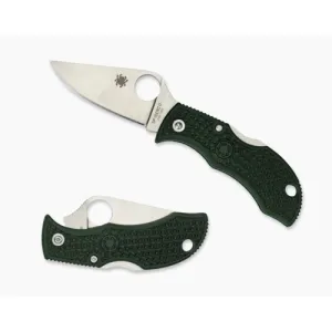 SPYDERCO Manbug Ltwt British Racing Grn ZDP-189 Plain Edge