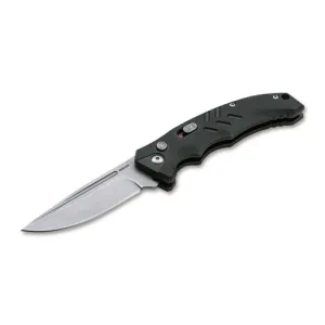 BOKER PLUS Intention II Auto Folding Knife 3.15" Drop Point Blade - Black G10 Handles