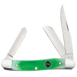 CASE KNIVES Clover Bone Sawcut Jig Medium Stockman