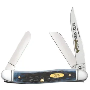 CASE KNIVES Pocket Worn Standard Jig Denim Bone Medium