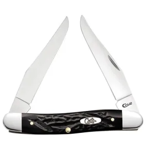 CASE KNIVES Jigged Rough Black Synthetic - Muskrat