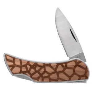 CASE KNIVES Woodchuck -Brushed SS Executive Lockback - Giraffe