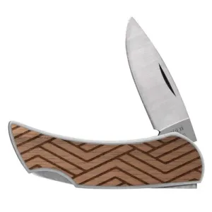 CASE KNIVES Woodchuck - Brushed SS Executive Lockback - Lines