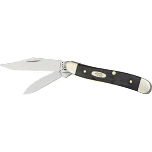 CASE KNIVES Jigged Rough Black Synthetic Peanut (6220 SS)
