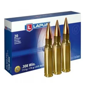 LAPUA AMMO 308 Winchester 170gr Lock Base 20rd