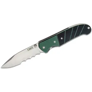 CRKT (Columbia River) Ignitor Assisted Folding Knife 3.38" Combo Drop Point Blade - G10 Handles