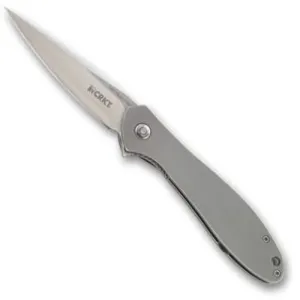 CRKT 2.84" blade modified spear point plain 1 pos clip