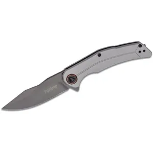 KERSHAW KNIVES Believer 3.25" Drop Point Flipper Gray PVD