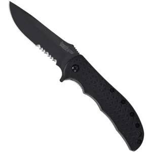 KERSHAW KNIVES Volt II 3.25" Drop Point Black Oxide Serrated
