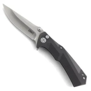 CRKT Tighe Tac Two Clip Point 3.383" Plain Edge Satin