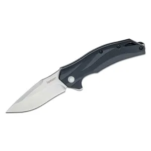 KERSHAW Lateral Assisted Flipper Knife 3.1" Drop Point Blade - Black Handle