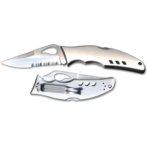 SPYDERCO Flight Stainless Partially Serrated Edge