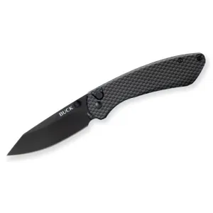 BUCK KNIVES Sovereign Folding Knife 3.225" Modified Clip Point Blade | Carbon Fiber Handles
