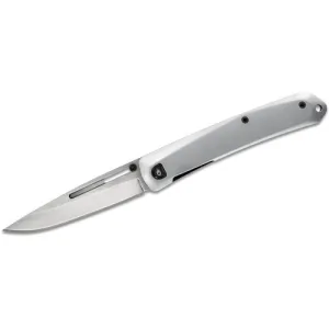 GERBER KNIVES Affinity Gentleman's Folding Knife 3.7" Clip Point Blade w/ Silver Handles