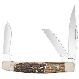 REMINGTON Guide Stockman SS Brn/Wht/Slvr Stag Bone/Nckl