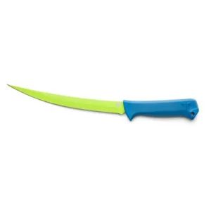 TRUE UTILITY SYK Medium Flex Fillet Knife 9" Hollow Ground Blade | Taxagrip Handles w/ Molded Sheath