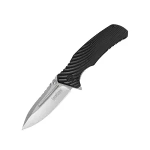 KERSHAW KNIVES Huddle 3.5" Assisted Open Stonewash Mod Drop Point