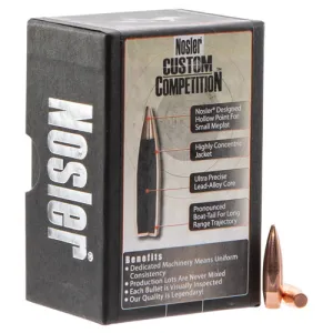 NOSLER Reloading Bullets Custom Competition HPBT 6.5mm 100 Grain 100rd