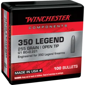WINCHESTER AMMO Reloading Bullets Open Tip 350 Legend 100rd