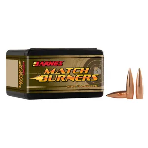 BARNES AMMO 6.5mm Match Burner Boat Tail 120Gr 100rd