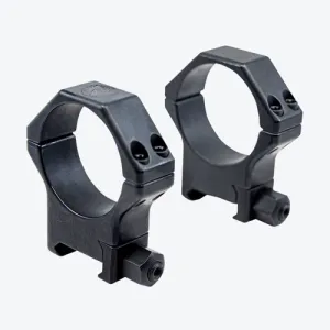 RITON OPTICS 30mm Hardened Steel Picatinny Rings - 19mm Black