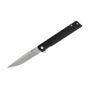 BUCK KNIVES Decatur Black 7CR Stainless 3.5" Satin G10 Handles