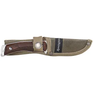 REMINGTON Woodland Skinner SS Blade Brown wRem Logo Wood